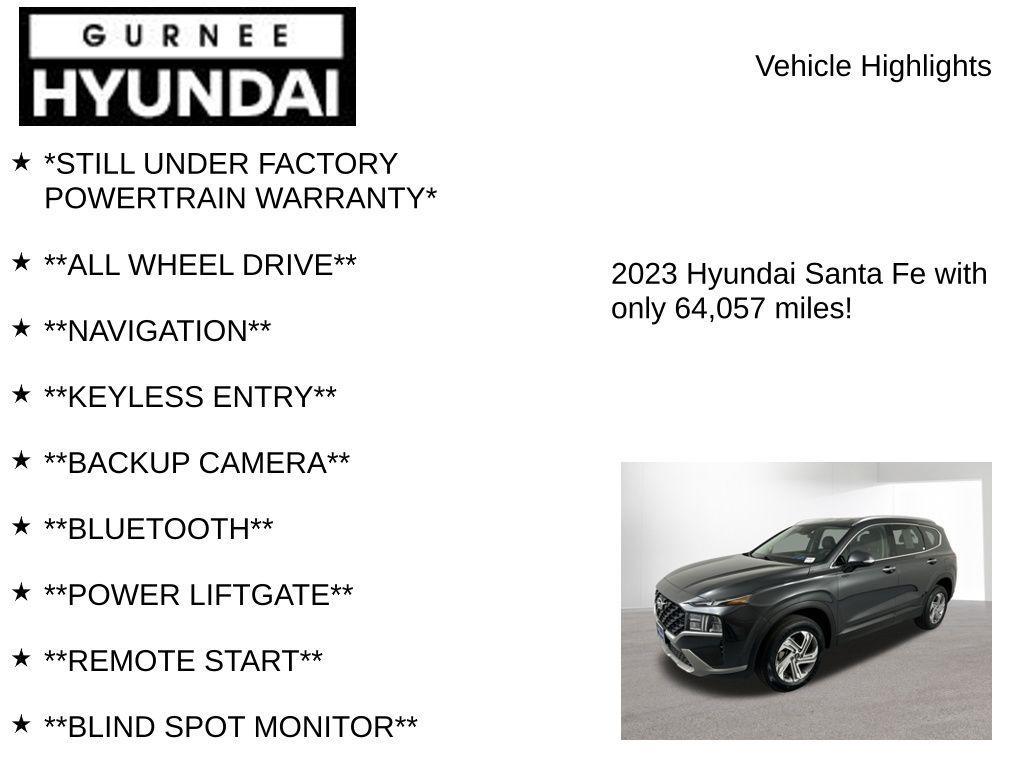 used 2023 Hyundai Santa Fe car, priced at $19,779