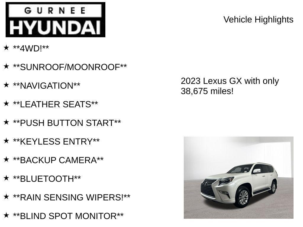 used 2023 Lexus GX 460 car, priced at $50,995