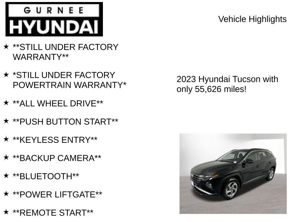 used 2023 Hyundai Tucson car, priced at $19,564