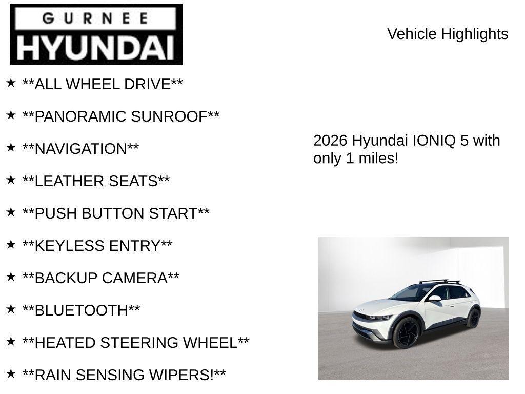 new 2026 Hyundai IONIQ 5 car, priced at $49,826