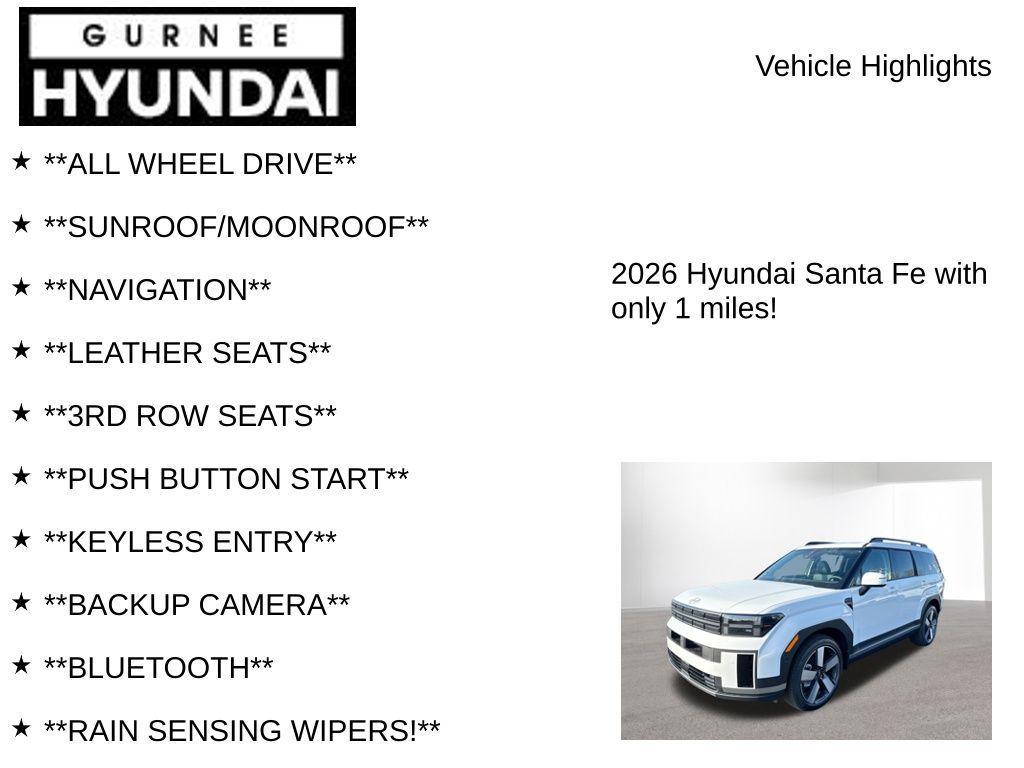 new 2026 Hyundai SANTA FE HEV car, priced at $45,198