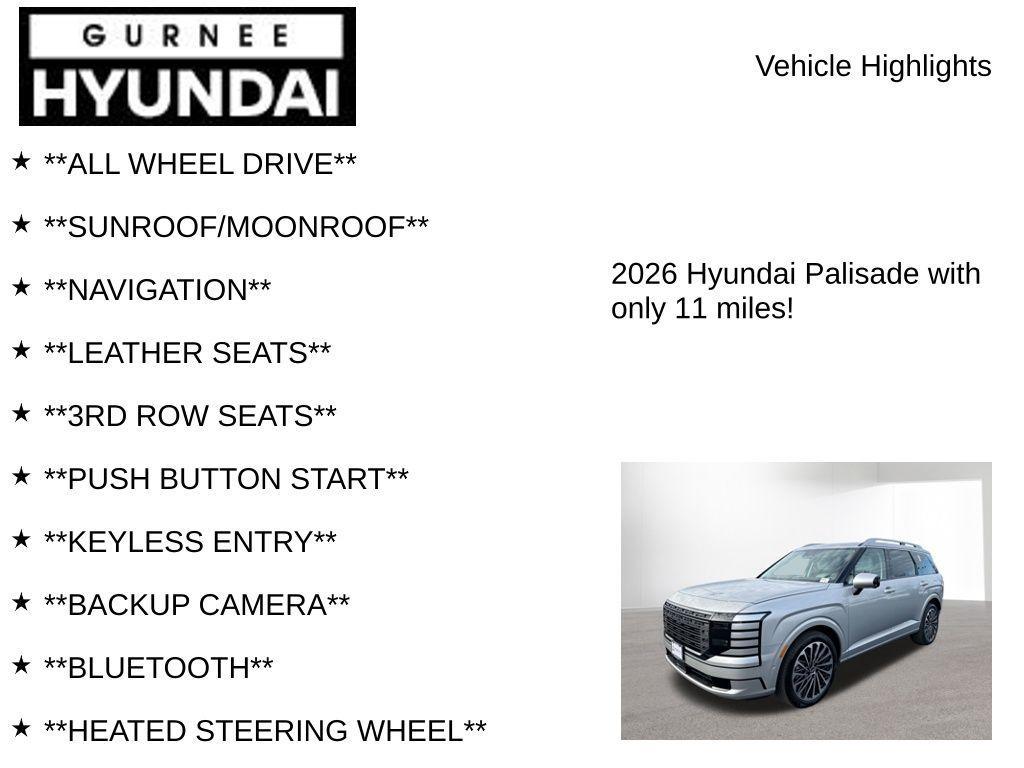 new 2026 Hyundai Palisade car, priced at $55,975
