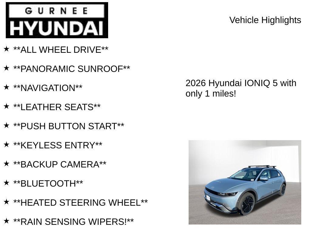 new 2026 Hyundai IONIQ 5 car, priced at $49,762