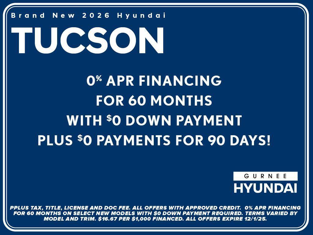 new 2026 Hyundai Tucson car, priced at $30,195