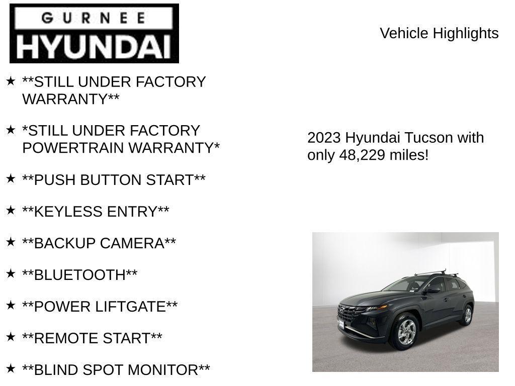 used 2023 Hyundai Tucson car, priced at $20,908
