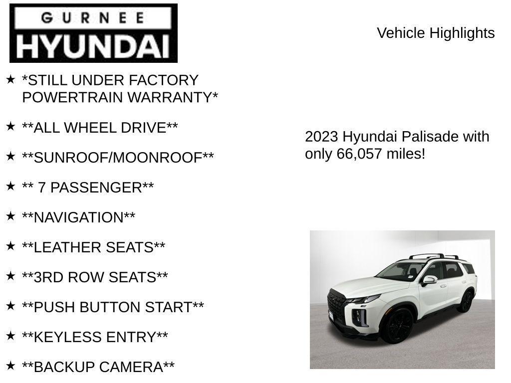 used 2023 Hyundai Palisade car, priced at $29,303