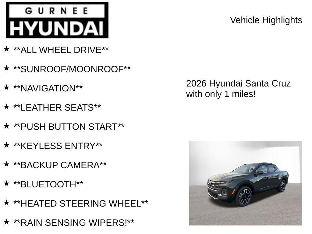 new 2026 Hyundai SANTA CRUZ car, priced at $45,945
