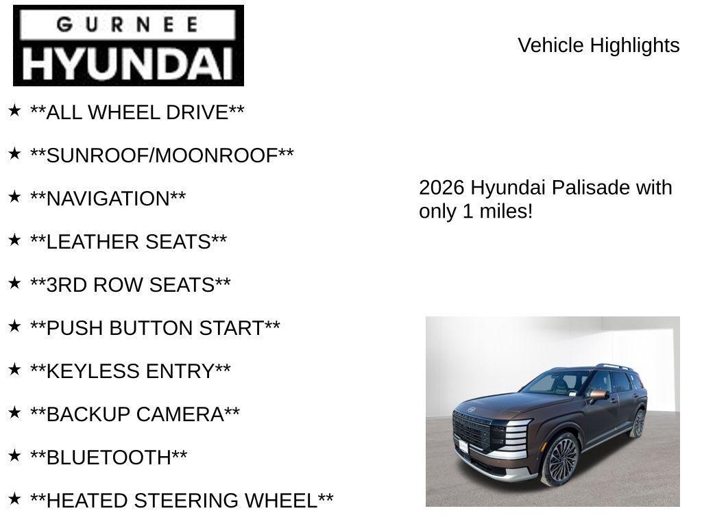 new 2026 Hyundai Palisade car, priced at $56,977