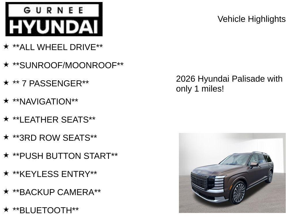 new 2026 Hyundai Palisade car, priced at $56,584