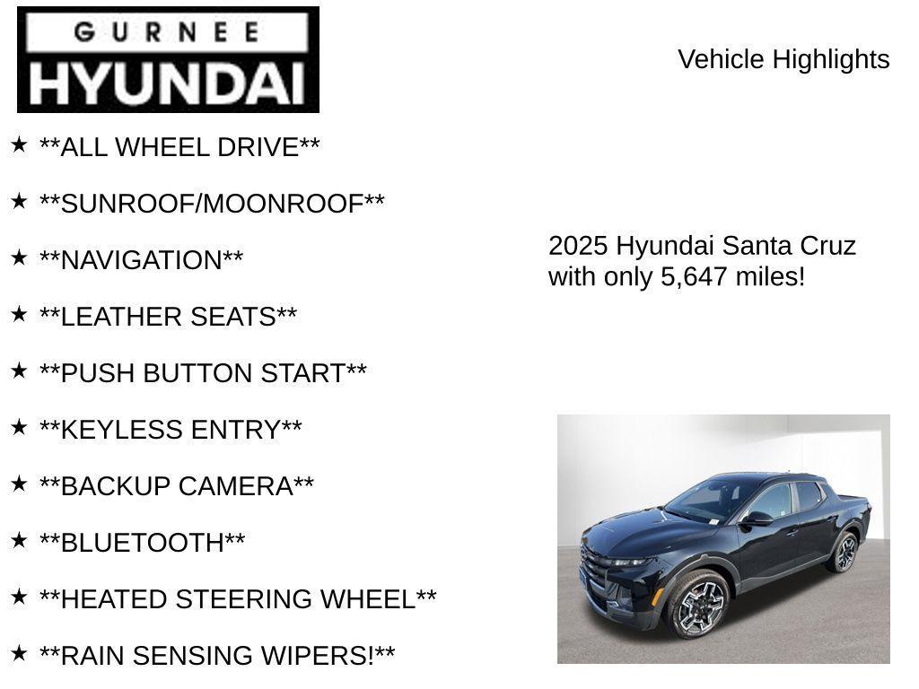 used 2025 Hyundai SANTA CRUZ car, priced at $34,299