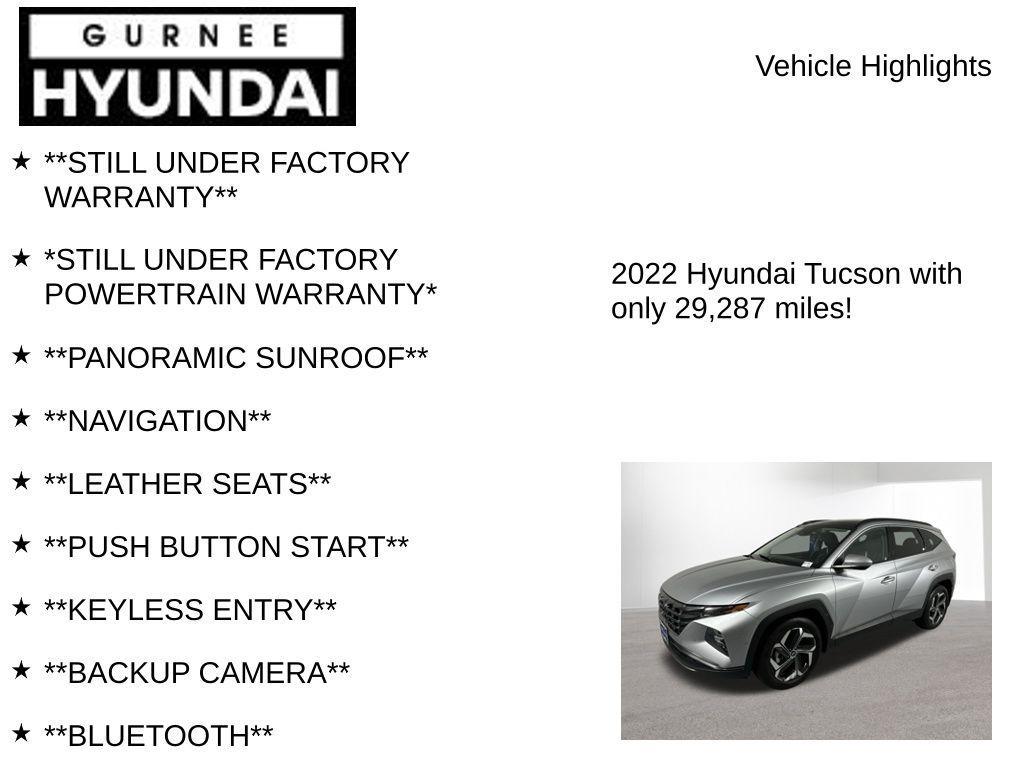 used 2022 Hyundai Tucson car, priced at $23,547
