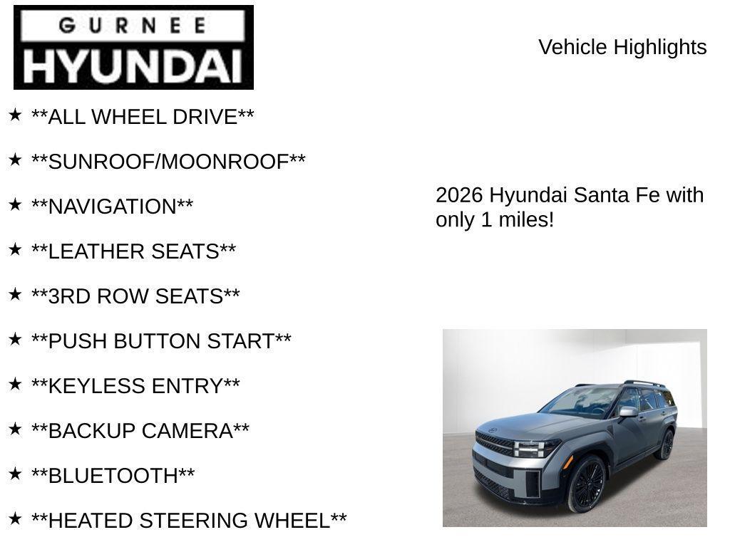 new 2026 Hyundai SANTA FE HEV car, priced at $48,574