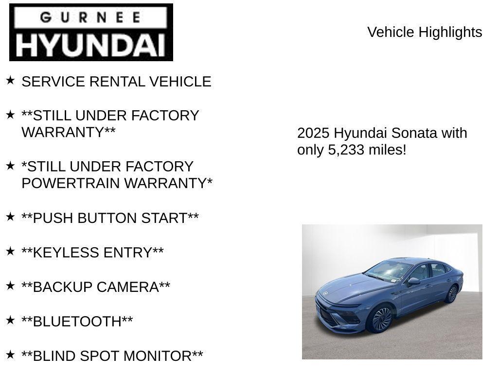 used 2025 Hyundai Sonata Hybrid car, priced at $24,481