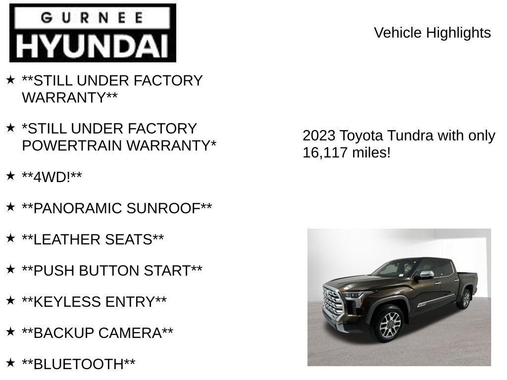 used 2023 Toyota Tundra car, priced at $51,490