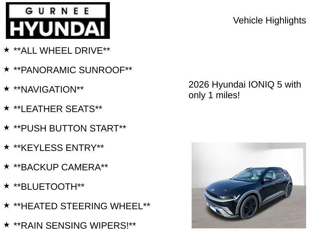 new 2026 Hyundai IONIQ 5 car, priced at $49,790