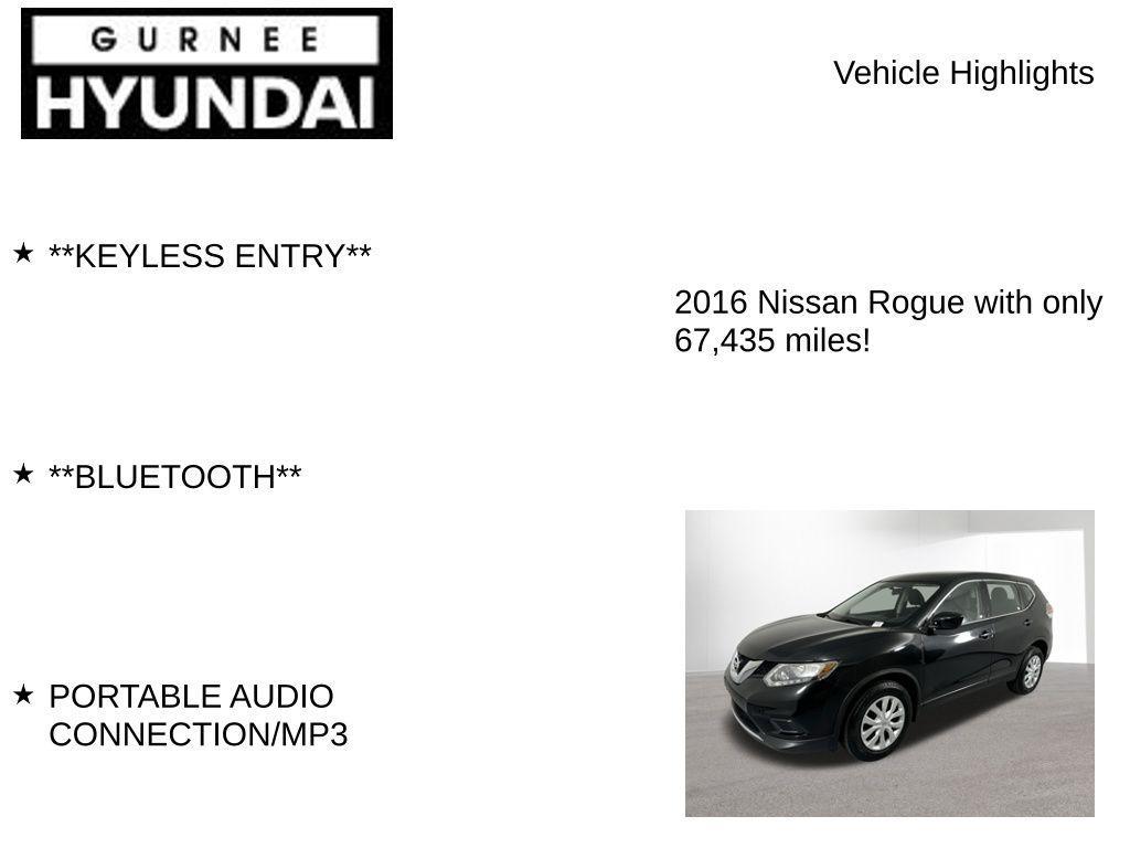 used 2016 Nissan Rogue car, priced at $11,124