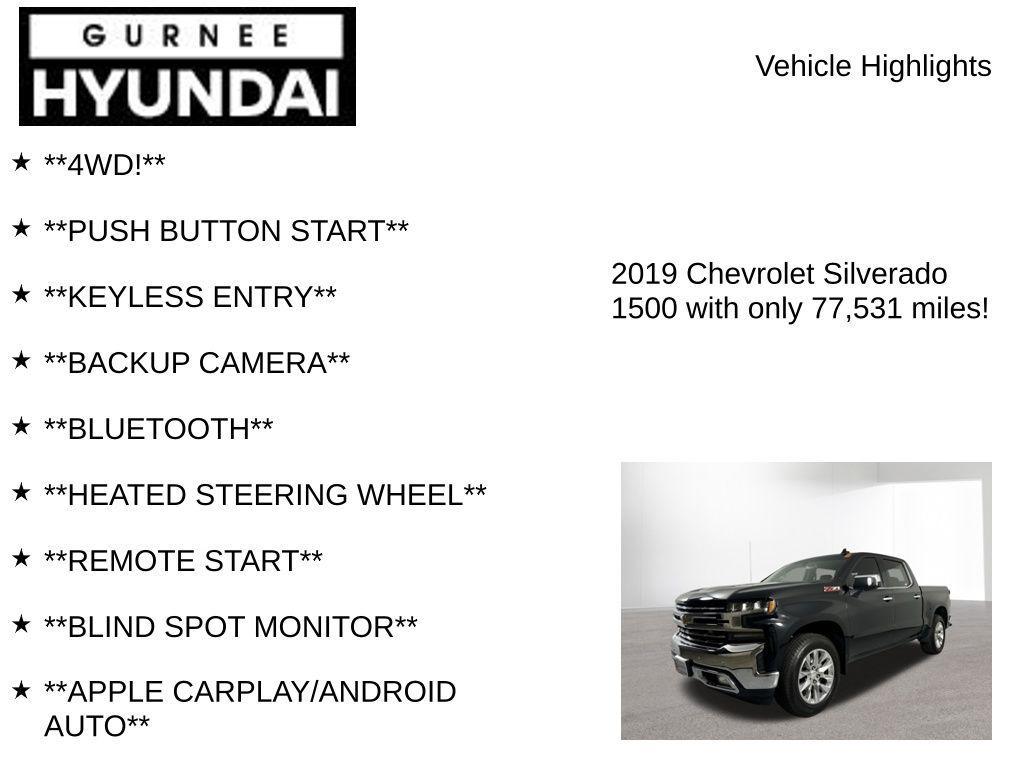 used 2019 Chevrolet Silverado 1500 car, priced at $33,777