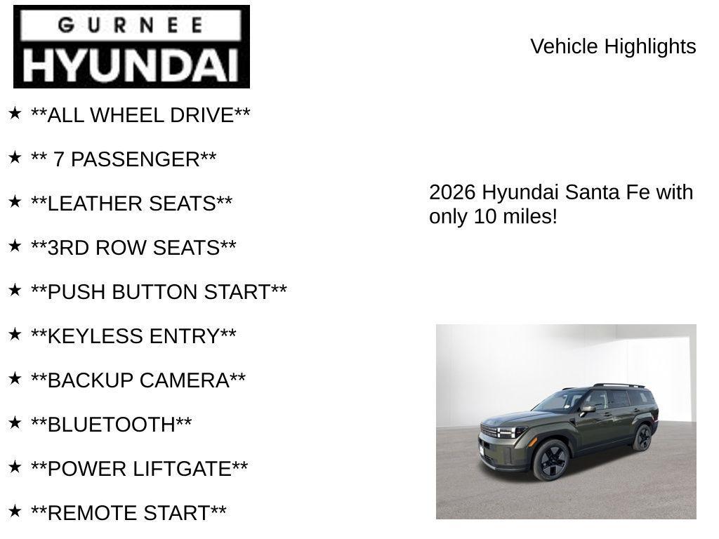 new 2026 Hyundai SANTA FE HEV car, priced at $37,659