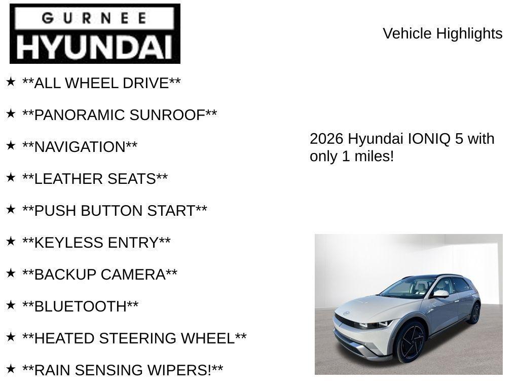 new 2026 Hyundai IONIQ 5 car, priced at $50,461