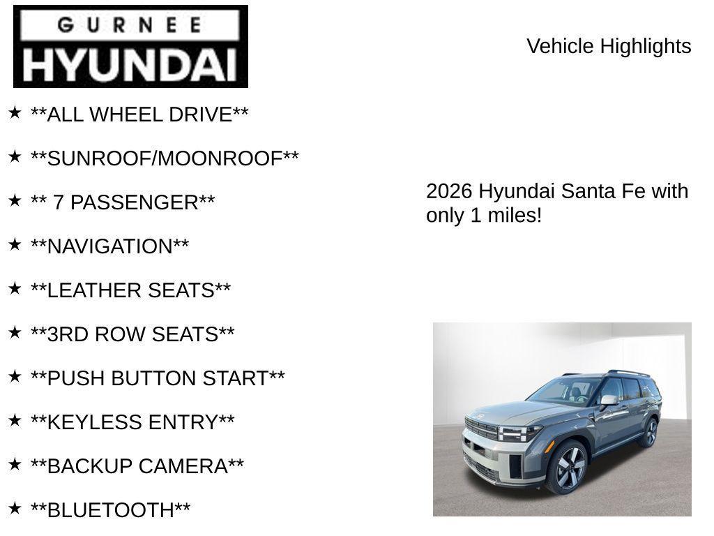 new 2026 Hyundai SANTA FE HEV car, priced at $44,648