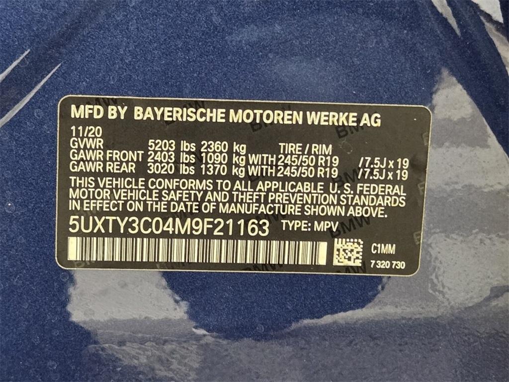 used 2021 BMW X3 car, priced at $22,000