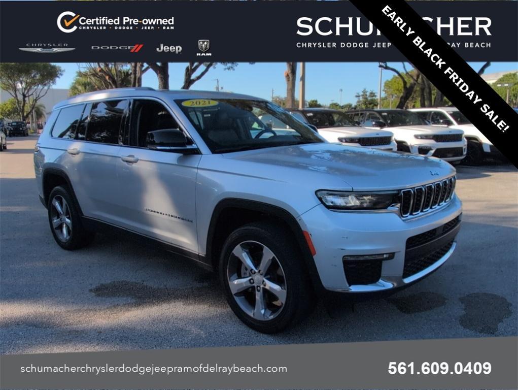 used 2021 Jeep Grand Cherokee L car, priced at $24,988