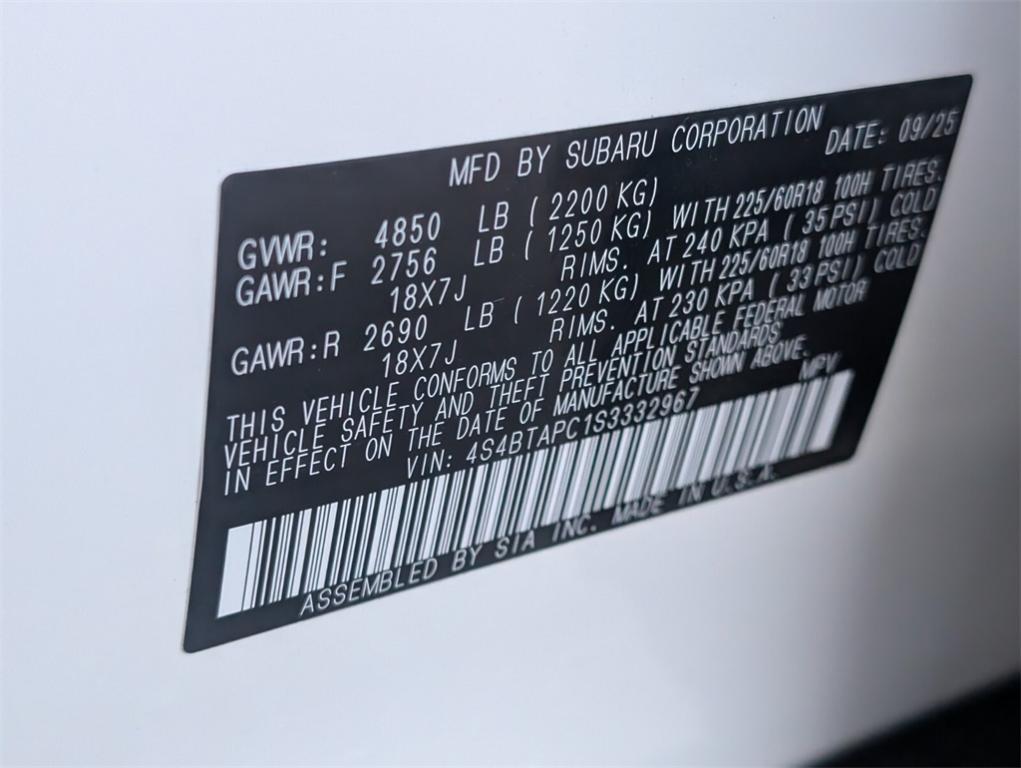 new 2025 Subaru Outback car, priced at $44,981