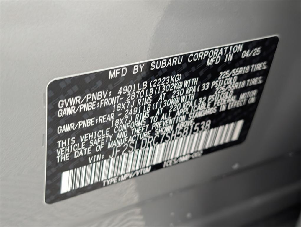new 2025 Subaru Forester car, priced at $41,406