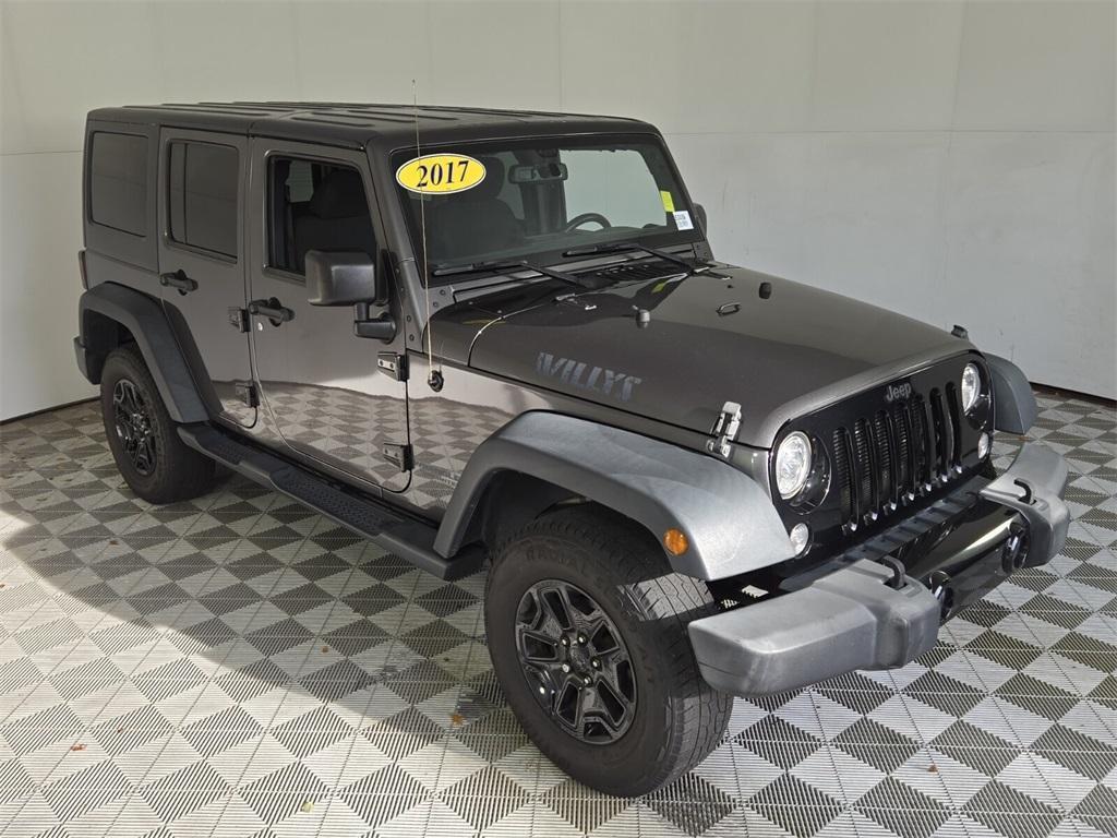 used 2017 Jeep Wrangler Unlimited car, priced at $18,988