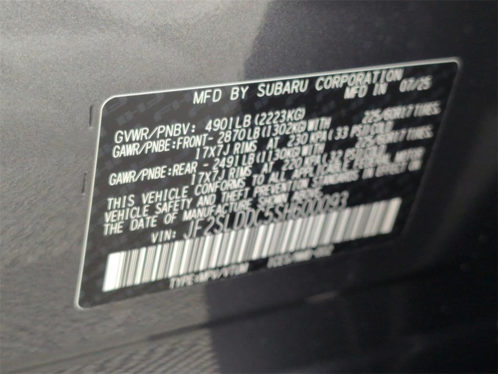 new 2025 Subaru Forester car, priced at $36,801