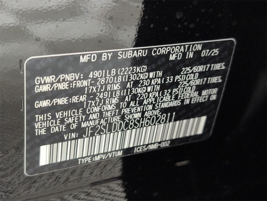 new 2025 Subaru Forester car, priced at $36,376