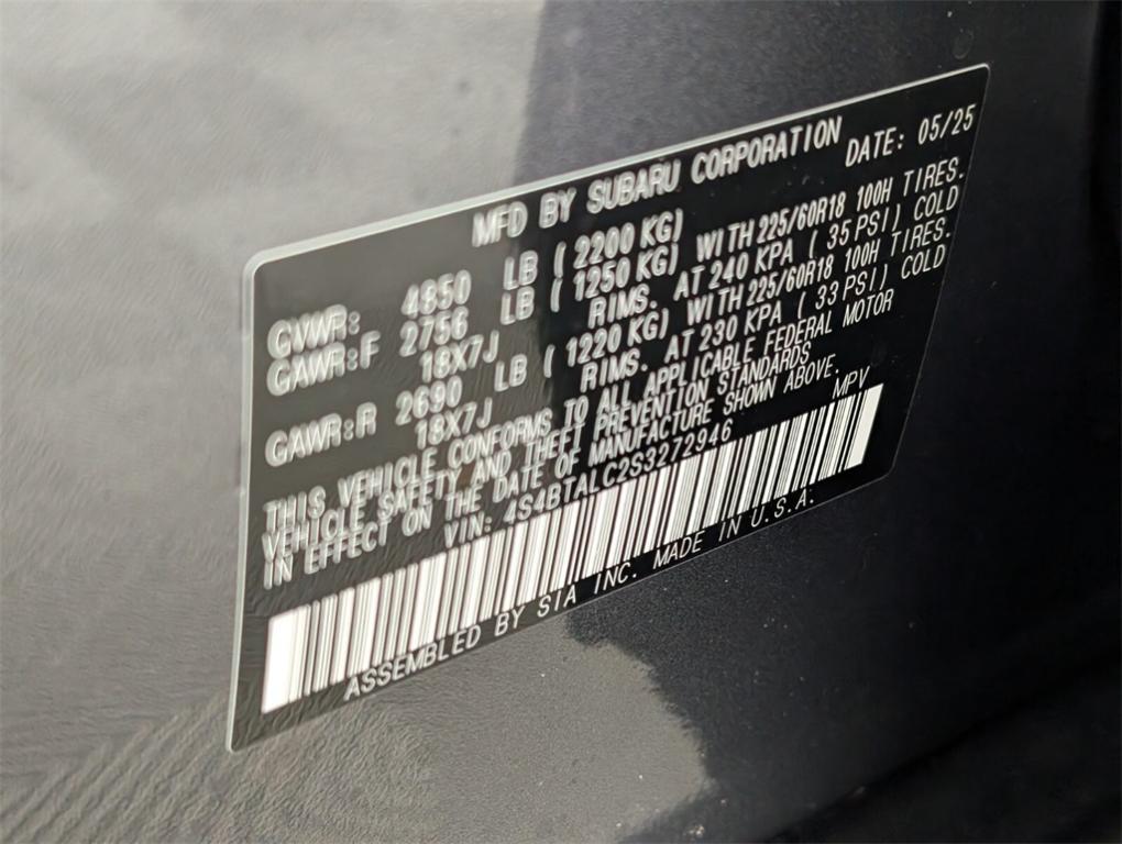 new 2025 Subaru Outback car, priced at $39,524