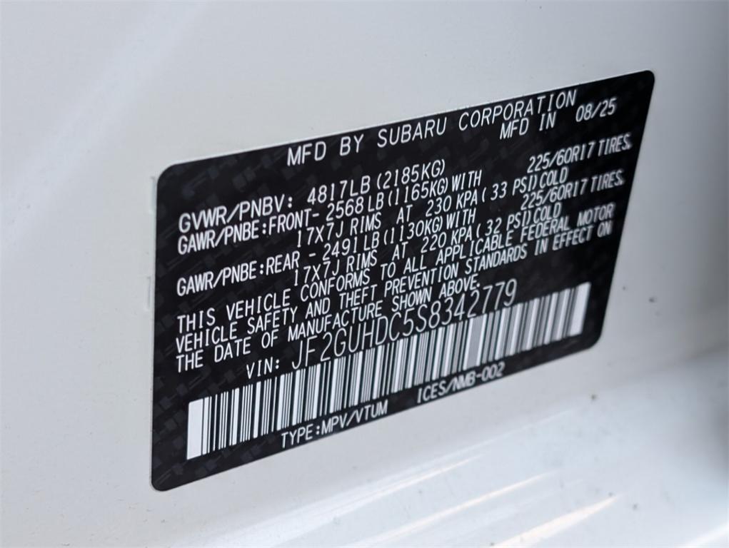 new 2025 Subaru Crosstrek car, priced at $32,383