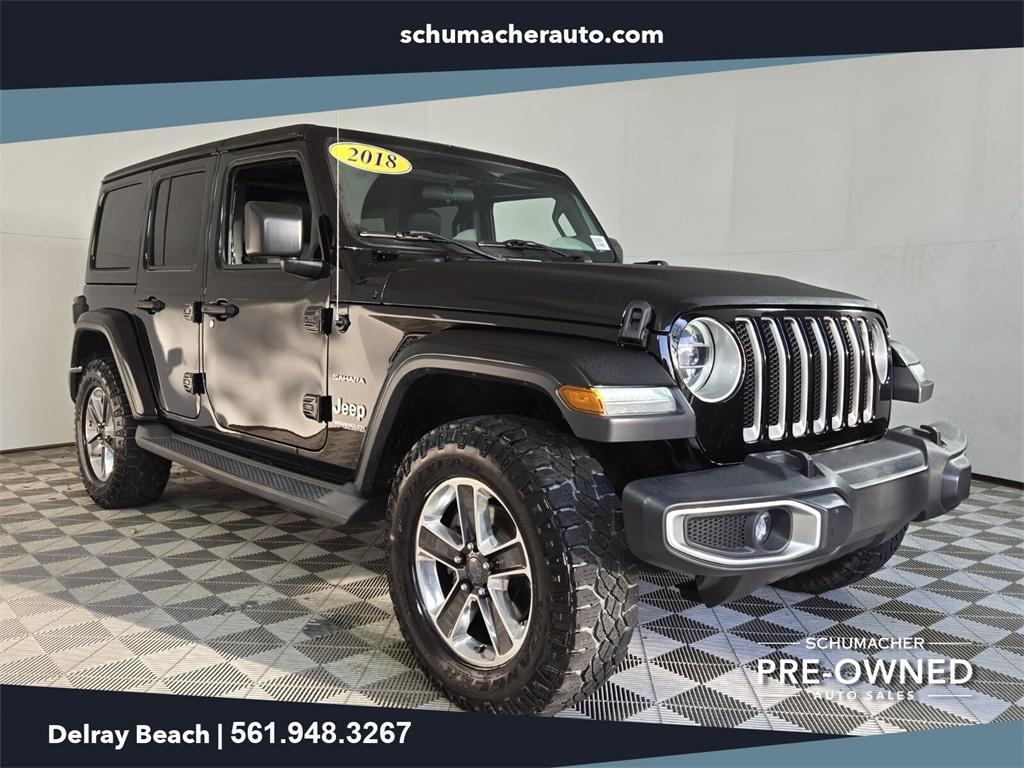 used 2018 Jeep Wrangler Unlimited car, priced at $18,988