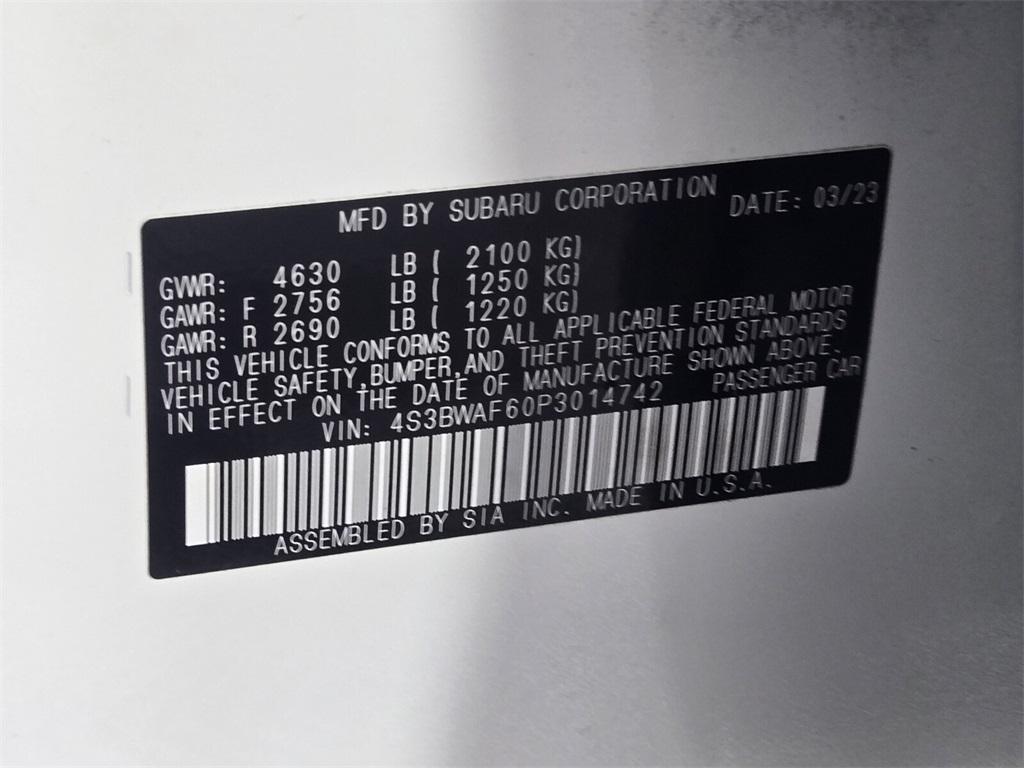 used 2023 Subaru Legacy car, priced at $22,688