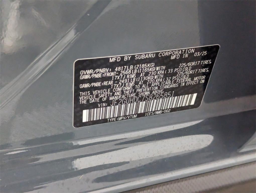 new 2025 Subaru Crosstrek car, priced at $32,123
