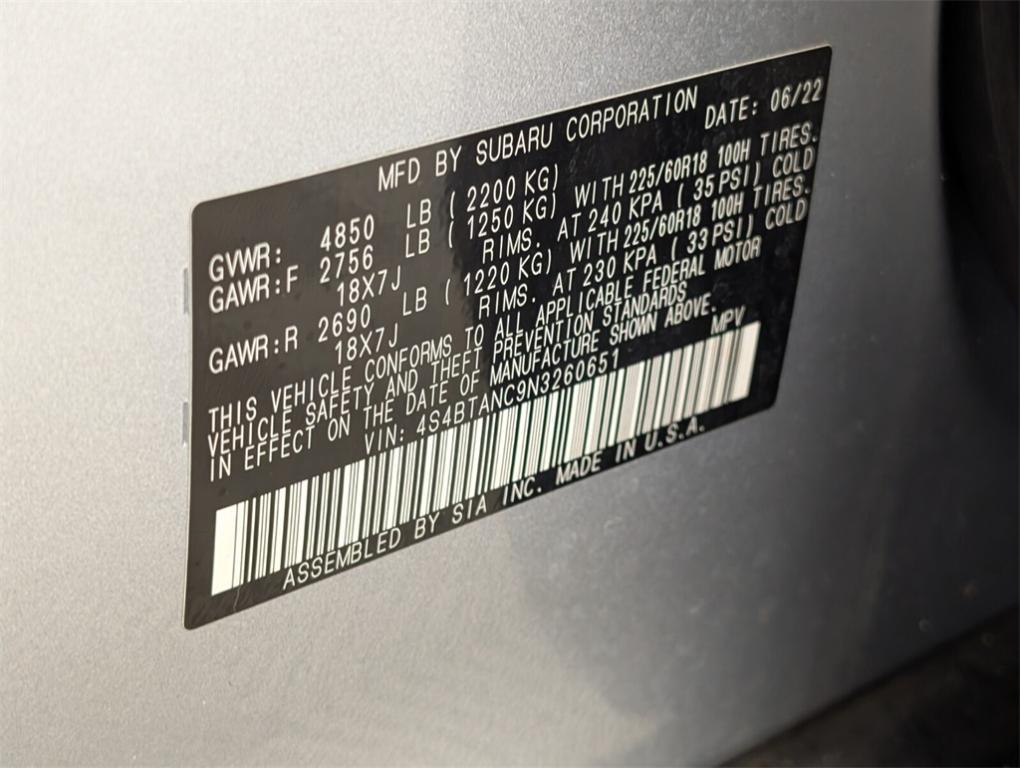 used 2022 Subaru Outback car, priced at $26,888