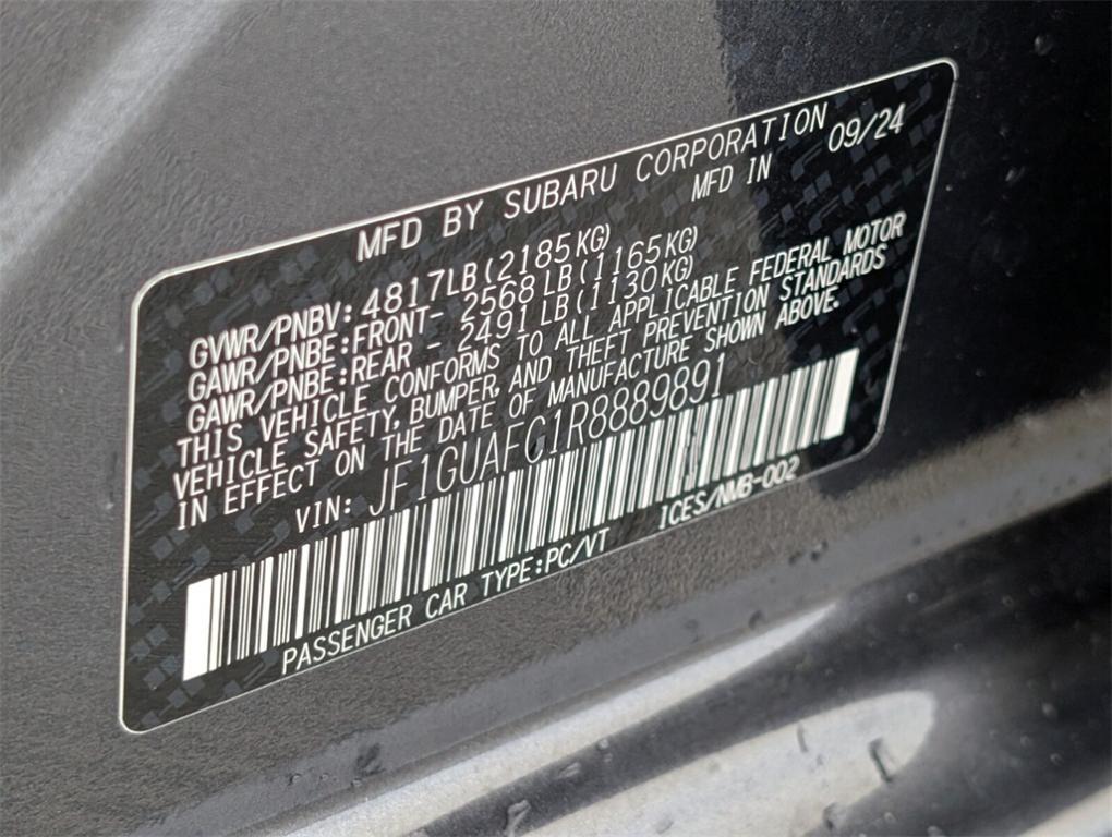 used 2024 Subaru Impreza car, priced at $23,000