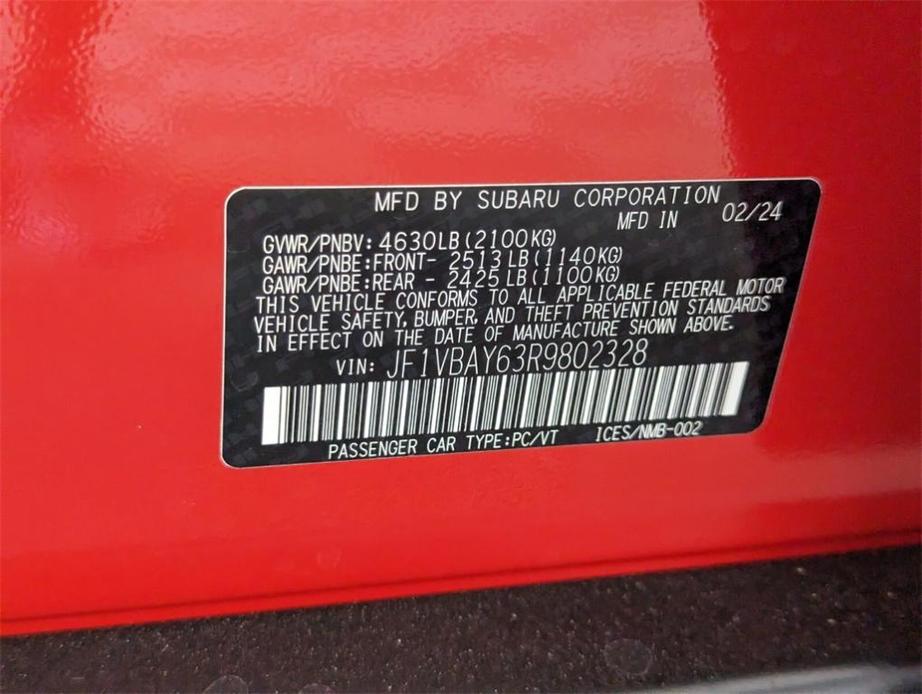 new 2024 Subaru WRX car, priced at $43,941