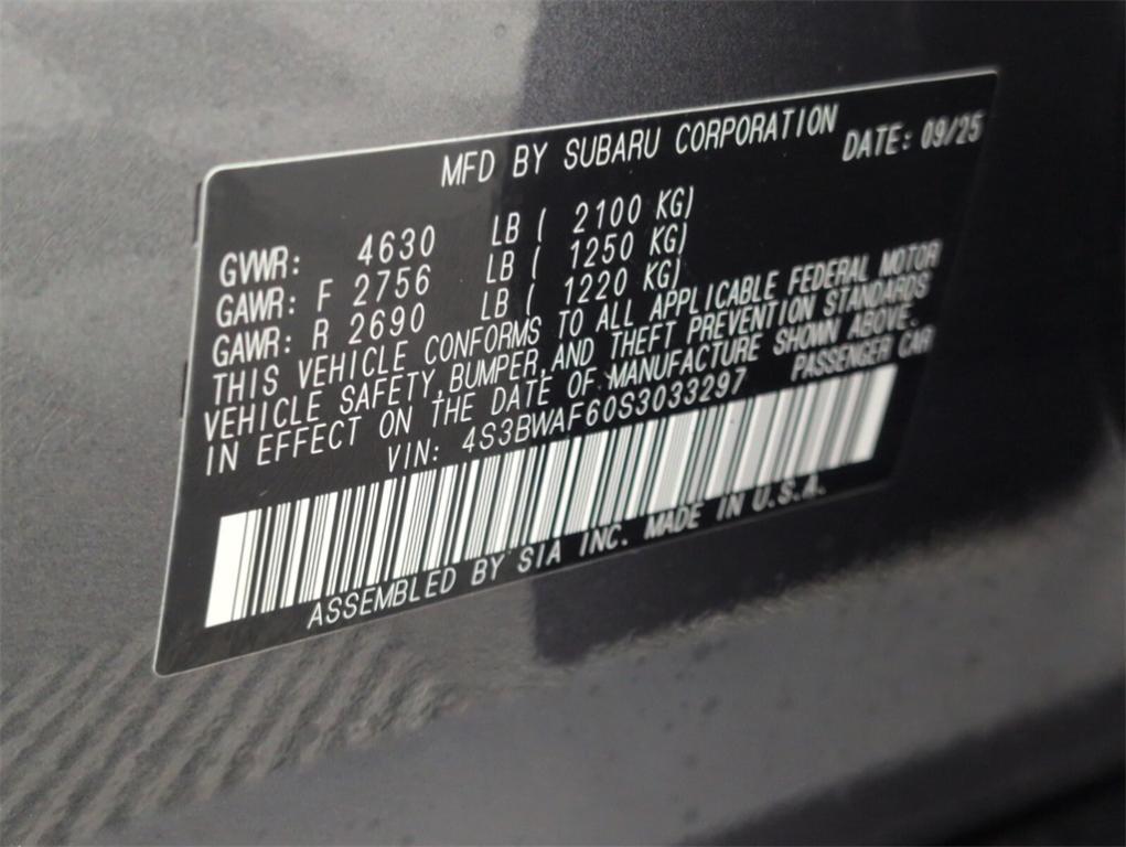 new 2025 Subaru Legacy car, priced at $33,996