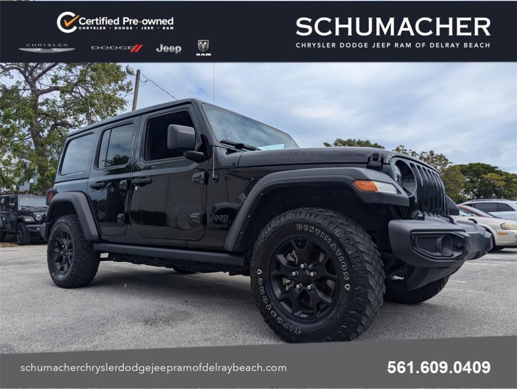 used 2021 Jeep Wrangler Unlimited car, priced at $36,988