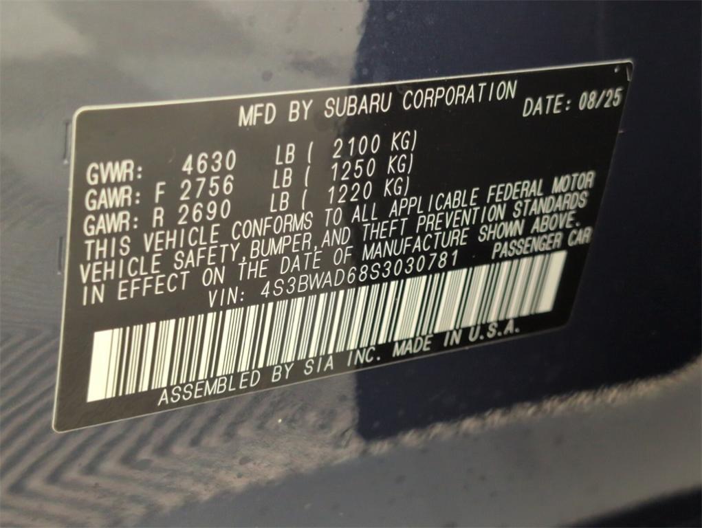 new 2025 Subaru Legacy car, priced at $31,571