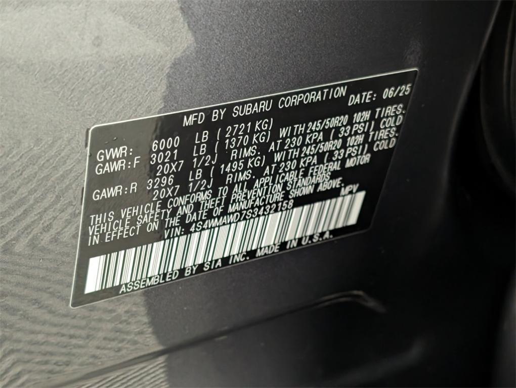 new 2025 Subaru Ascent car, priced at $54,624