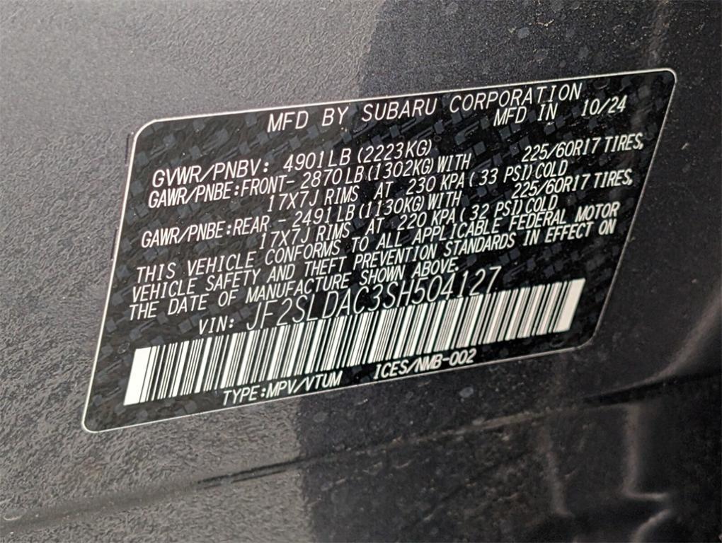 used 2025 Subaru Forester car, priced at $28,500
