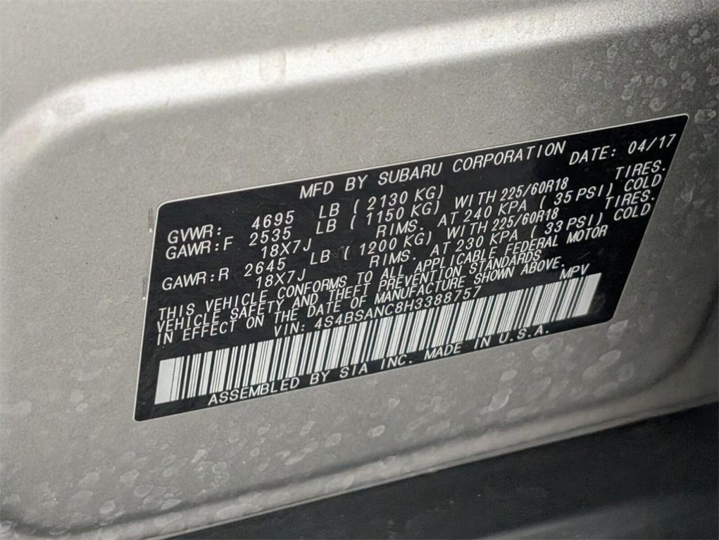 used 2017 Subaru Outback car, priced at $16,900