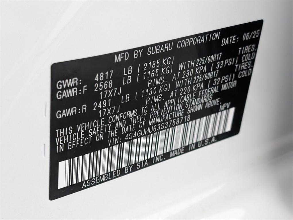 new 2025 Subaru Crosstrek car, priced at $37,957