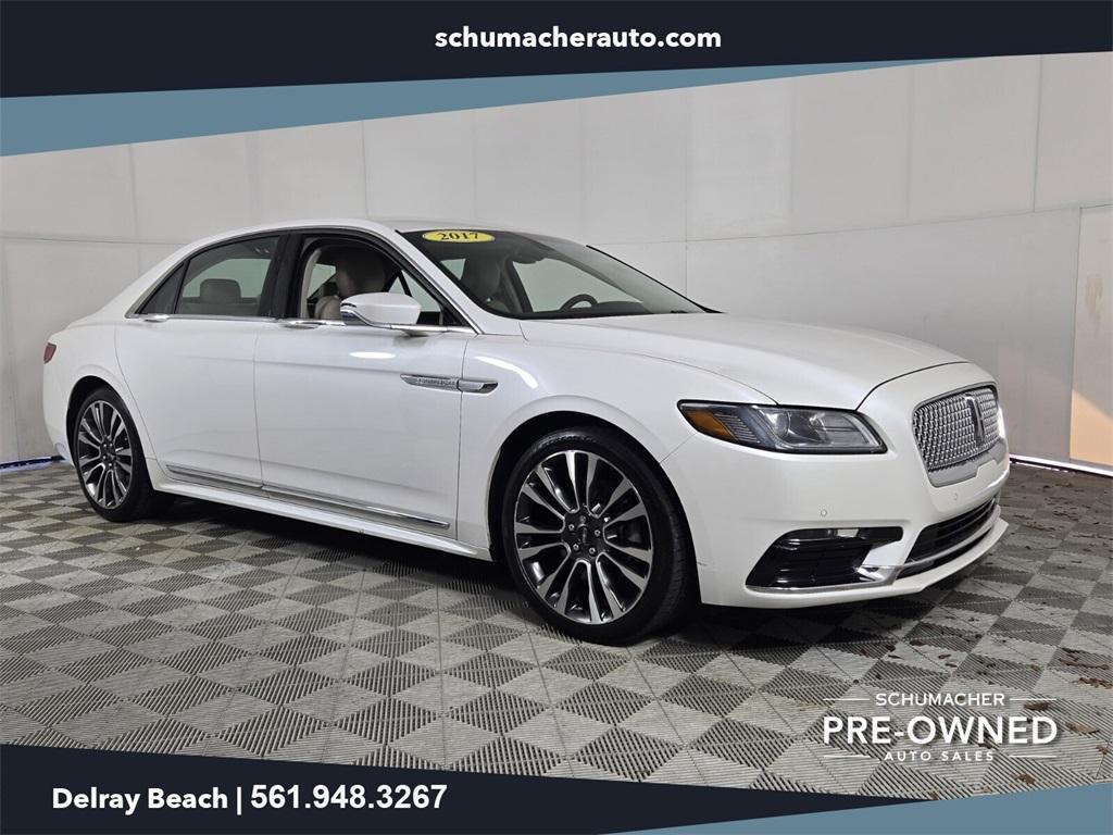 used 2017 Lincoln Continental car, priced at $21,998