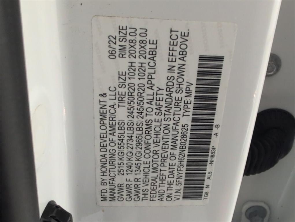 used 2022 Honda Pilot car, priced at $27,538