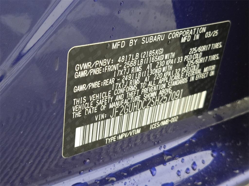 new 2025 Subaru Crosstrek car, priced at $31,573