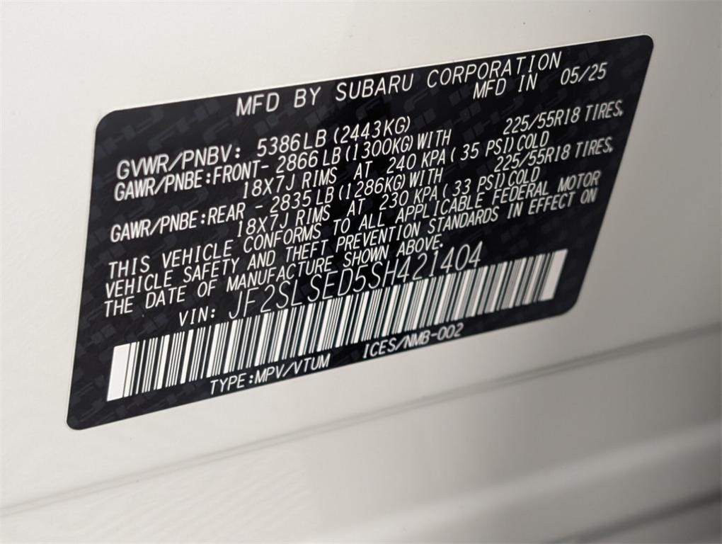 new 2025 Subaru Forester Hybrid car, priced at $39,085